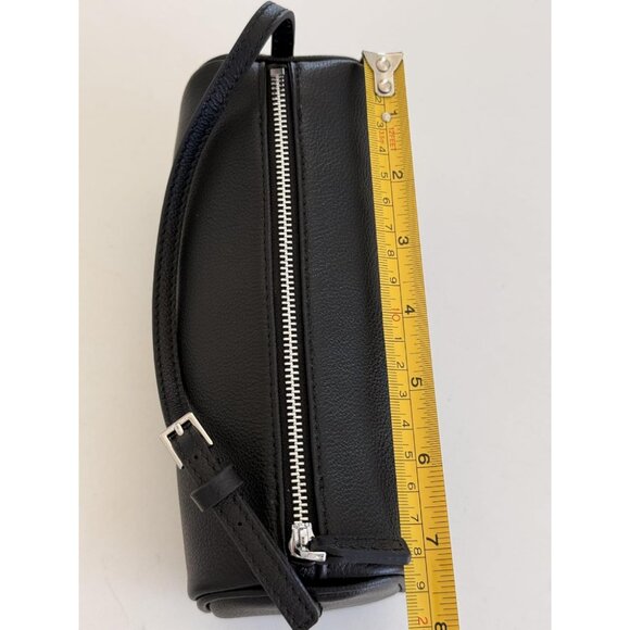 🆕Women Black Premium Full Grained Leather Crossbody Adjustable Strap Bag - Picture 2 of 10